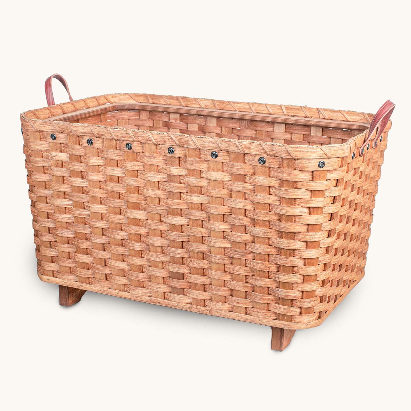 Extra-Large Blanket Basket | Decorative Living Room Floor Storage Plain