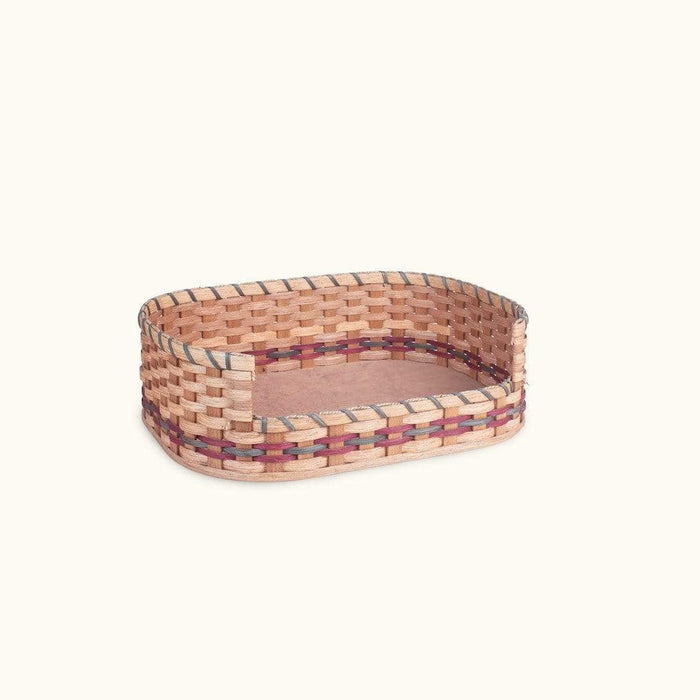 Small Wicker Pet Bed Basket | Amish Handmade Woven Wood