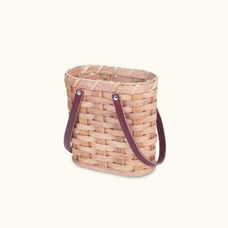 2 Bottle Wine Tote Basket | Amish Woven Wicker Wine Carrier