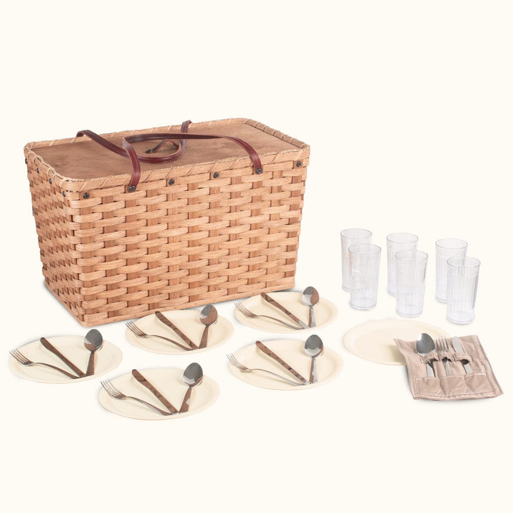 Extra-Large Picnic Basket | Oversized Amish Woven Wicker