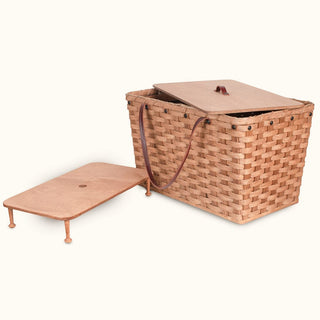 Extra-Large Picnic Basket | Oversized Amish Woven Wicker Plain