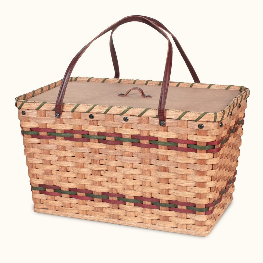 ExtraLarge Picnic Basket Giant Amish Woven Wicker Picnic Hamper