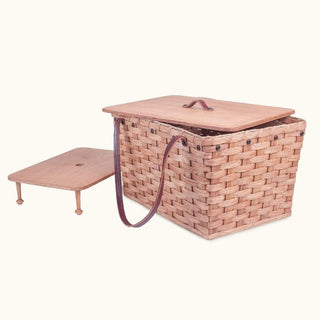 Traditional Picnic Basket | Classic Amish Woven Wicker Basket