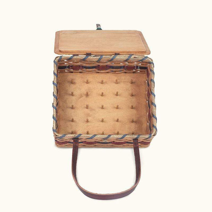 Amish Made Large Vintage Sewing Basket Organizer with Tray