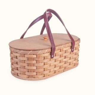Sewing & Craft Caddy | Portable Amish Wicker Storage Tote