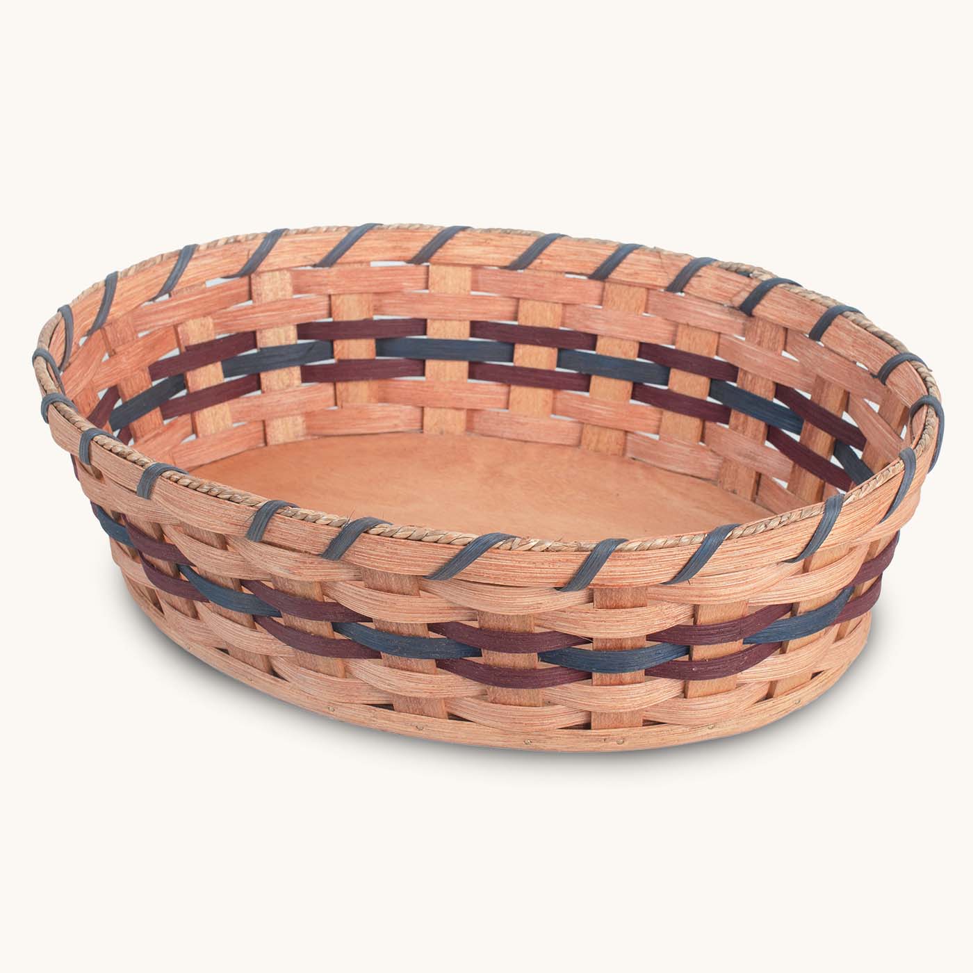 Large Kitchen & Bathroom Basket | Display & Organizing Basket Wine & Blue