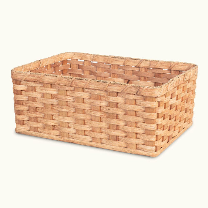 Large Organizer Basket | Amish Woven Wicker Decorative Storage Plain
