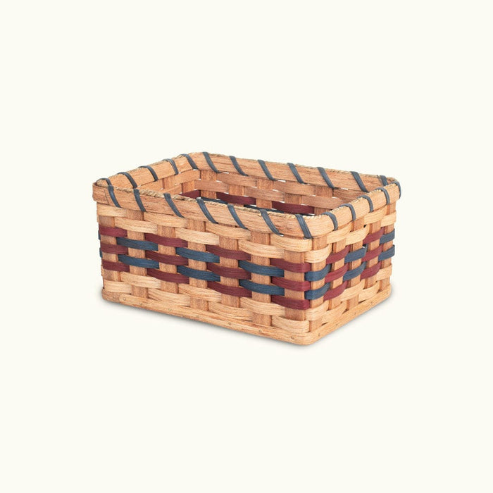 Small Organizer Basket  Amish Woven Wicker Decorative Storage