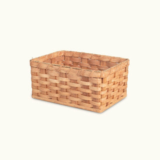 Small Organizer Basket  Amish Woven Wicker Decorative Storage